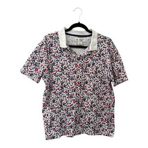 PENGUIN Floral Golf Polo Shirt Size Medium